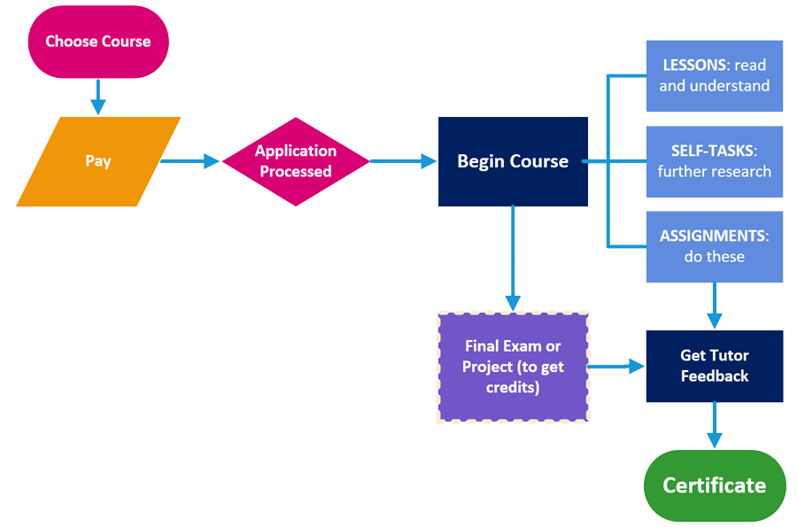 How Warnborough online courses work