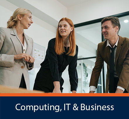Courses in information technology, computing, and business